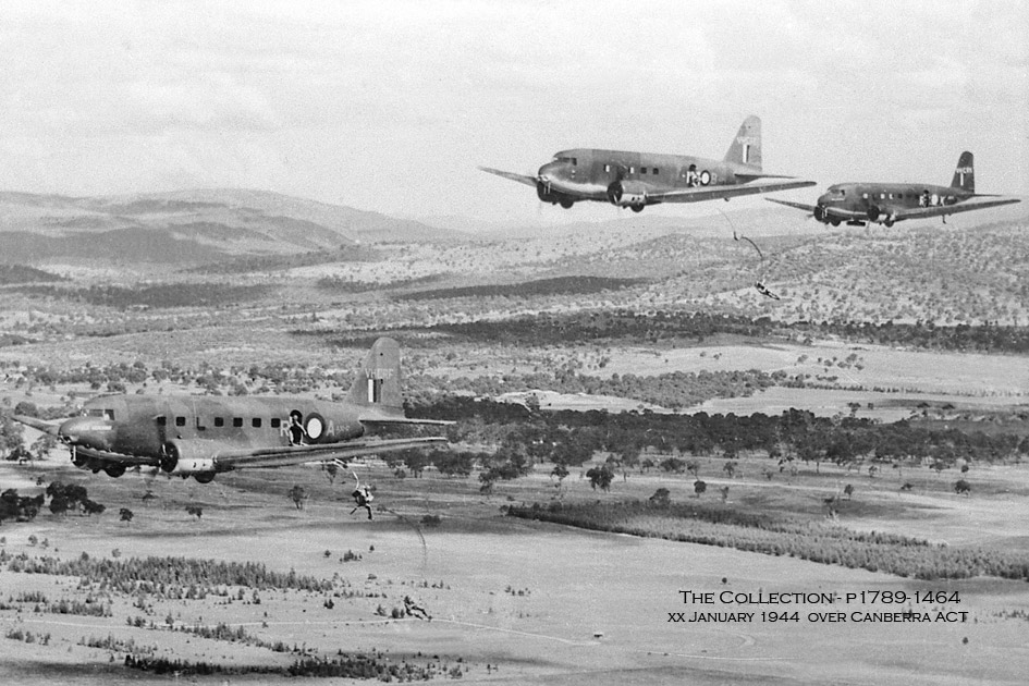 RAAF A30-11 over Canberra