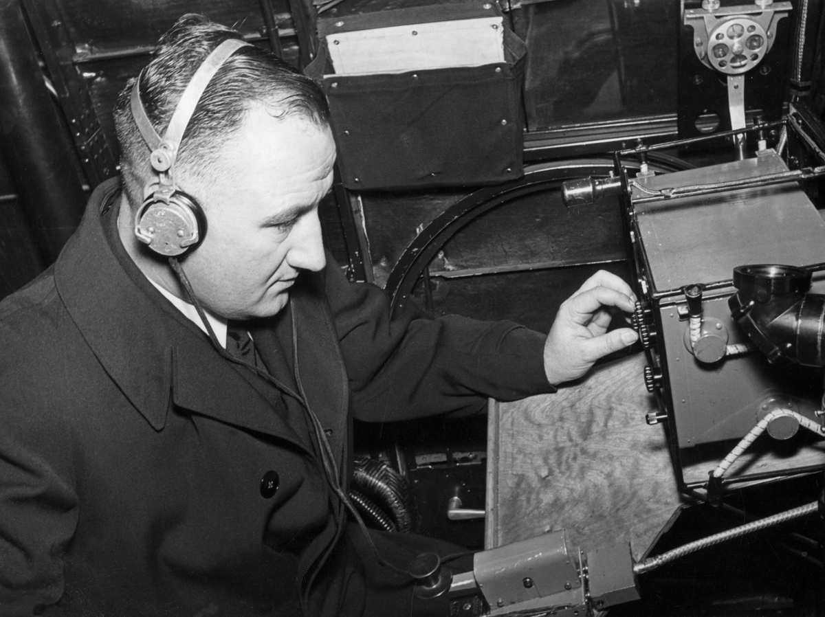  KLM Radio Operator Cornelis van Brugge in the 'Uiver' DC-2 