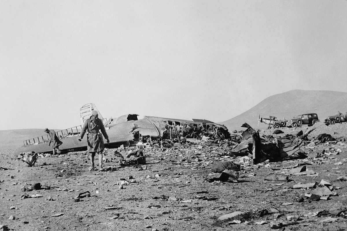  The Uiver crash site in Iraq 