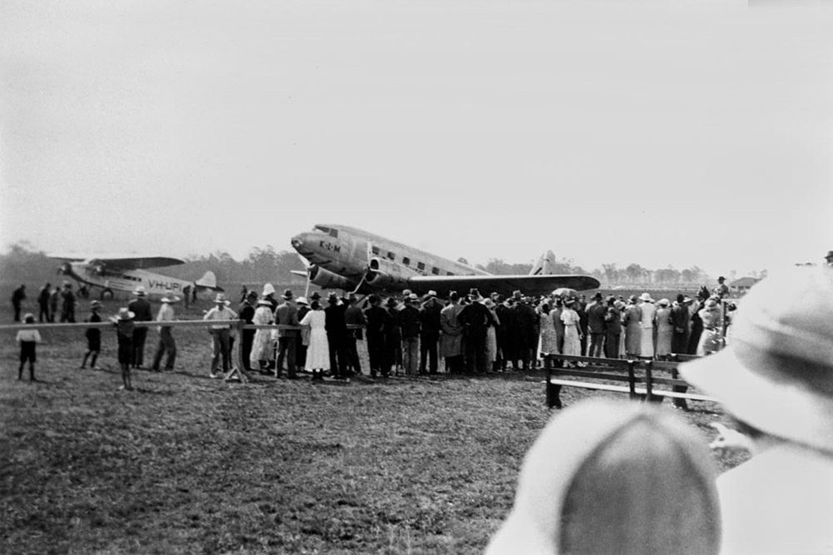  The KLM 'Uiver' DC-2 at Archerfield Airport (Brisbane) 