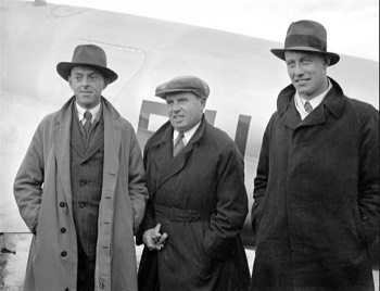  Dutch crew of the Pander S4 , (L>R) Pieter Pronk, Gerrit Geysendorffer and Dirk Asjes (Jackling Collection) 