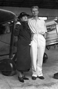  Jimmy Melrose and his mother at Laverton 