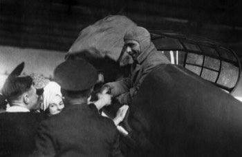  An exhausted Scott and Campbell Black being greeted at Laverton 