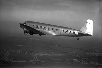  DC-2 (PH-AJU) publicity flight after reassembly in the Netherlands 
